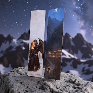 Nesta & Cassian Metal Bookmark Set – ACOSF Inspired – A Court of Silver Flames – ACOTAR Sarah J. Maas Romantic Fantasy Gift