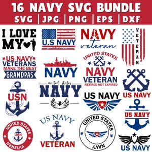 US Navy SVG Bundle: Chief Anchors, Military Vector Clipart (Digital Download)
