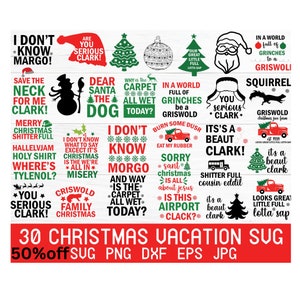Weihnachtsferien SVG Bundle, Griswold Designs (Digitale Dateien)