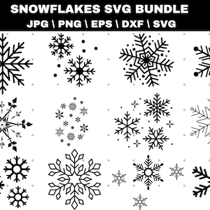 Schneeflocke SVG, Schneeflocke SVG Bundle, Flocke Winter SVG, Weihnachten SVG, Winter SVG, Weihnachten Schneeflocke SVG, Cricut, Silhouette geschnitten Dateien