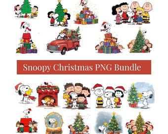 Festive Snoopy PNG Collection | Peanuts Friends Christmas Download