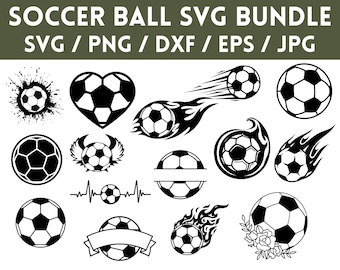 Soccer Ball SVG Bundle: Monogram Designs (Digital Download)