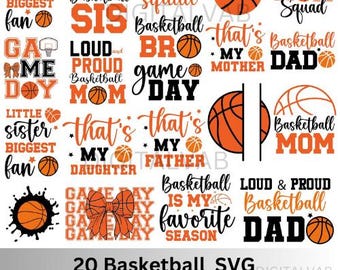 Basketball SVG Bundle: Fan Quotes, Clipart, Player Cut Files
