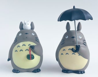 Totoro Figure Large Miniature | Studio Ghibli Figurine, Cute Totoro Statue Decor | My Neighbour Totoro, Anime Lover, Funny Quirky Manga Gift