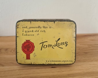 Vintage tin - empty -  Tom Long Tobacco