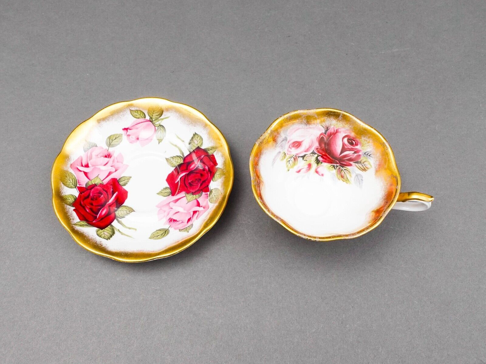 Royal Albert England Summer Bounty Series Ruby Tea Cup & Saucer - Etsy