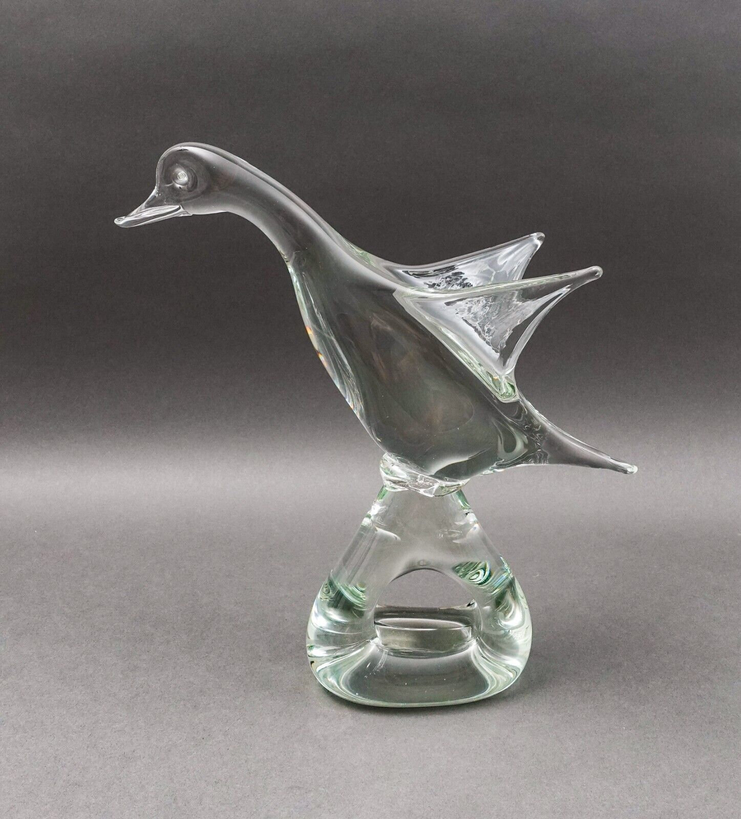 Licio Zanetti Italy Hand Blown Murano Art Glass Goose Duck Bird