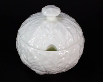 Wedgwood Bone China Countryware Marmeladeglas Schüssel Schüssel mit Deckel Kohlblatt