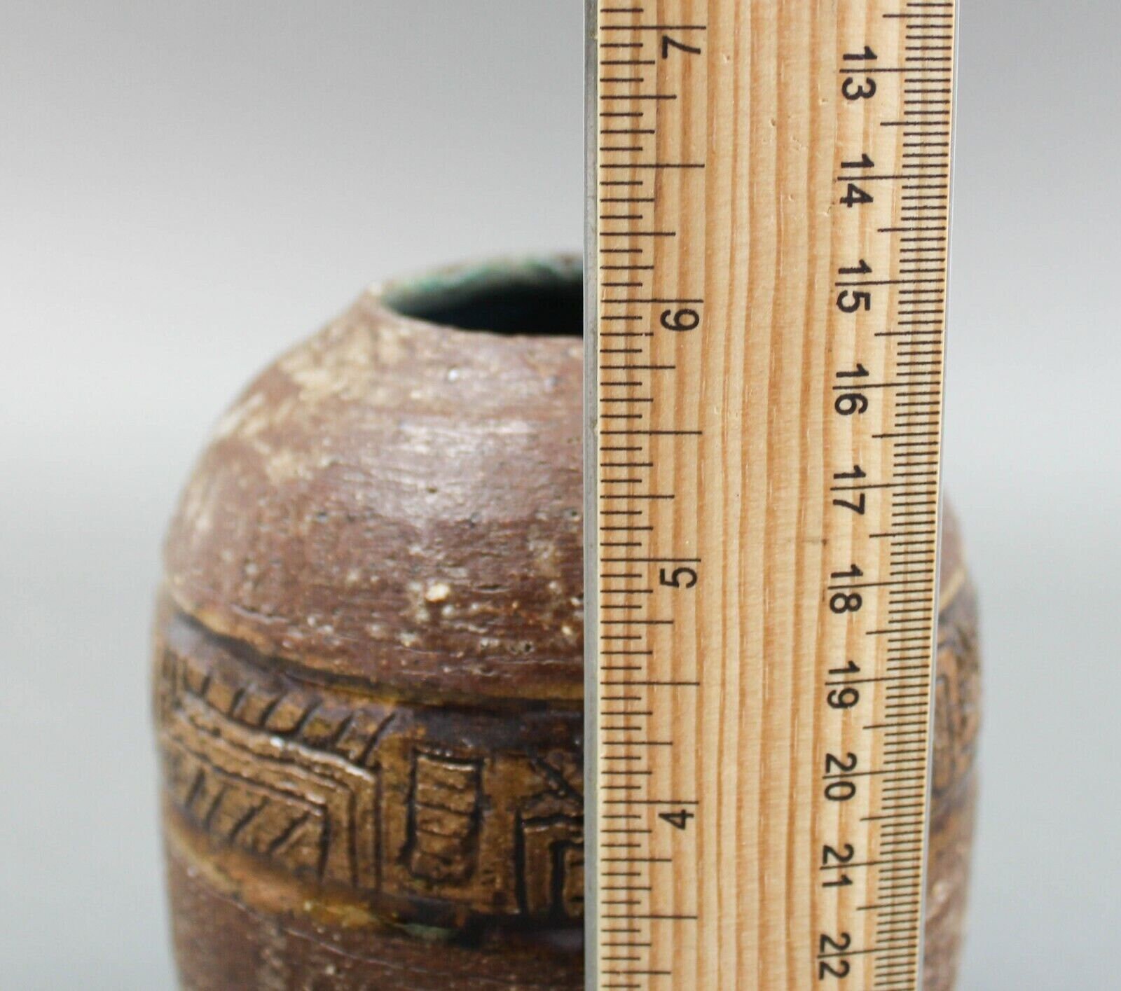 Davis Signed Studio Art Pottery Vase Vessel Wheel Thrown Mid Century ...