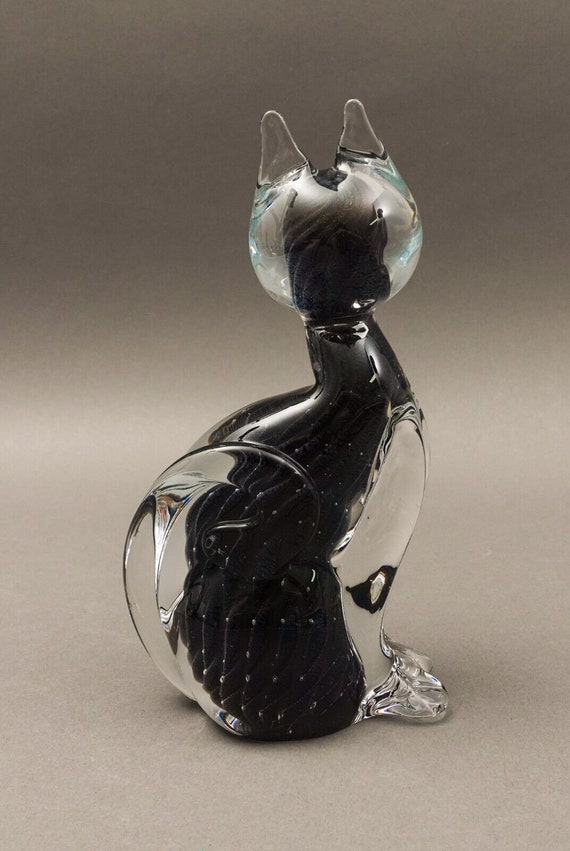 ベネチア　ムラーノ　ヴェネチアンガラス　置物　Murano　猫　ネコ ベネチア ムラーノ ヴェネチアンガラス 置物 Murano 猫 ネコ ベネチア