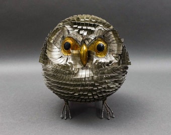 Sergio Bustamante Ceramic EGG Moon Face Sculpture Large Pastel