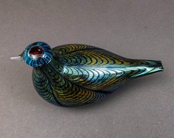 美品】イッタラバード TurkeyFowl Oiva Toikka 北欧アートガラス