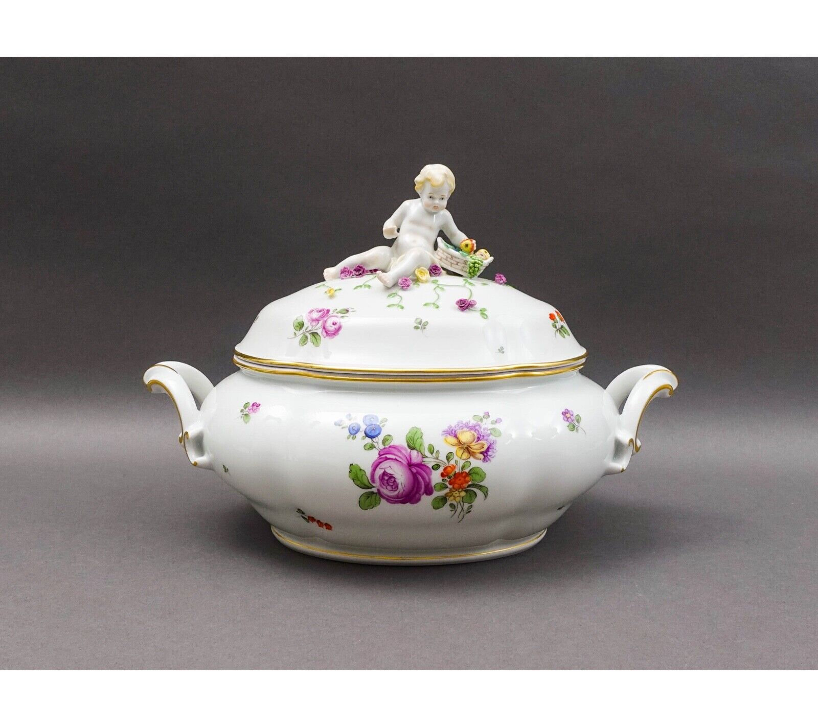 puni アウガルテン アウガルテン」洗練バラ柄の美しいティーポット