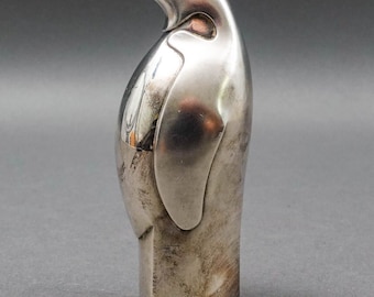 Dansk Japan MCM Silver Plated Penguin Paperweight Figurine
