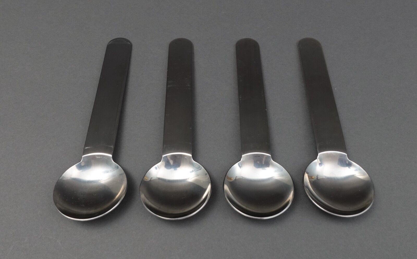 Reserved --- Vintage 1970s SERGIO ASTI espresso set, Boca design for ICM Italy, Pair of stainless steel coffee cups