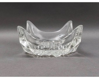Iittala Finland Tapio Wirkkala Finland Lunaria Art Glass Catchall 