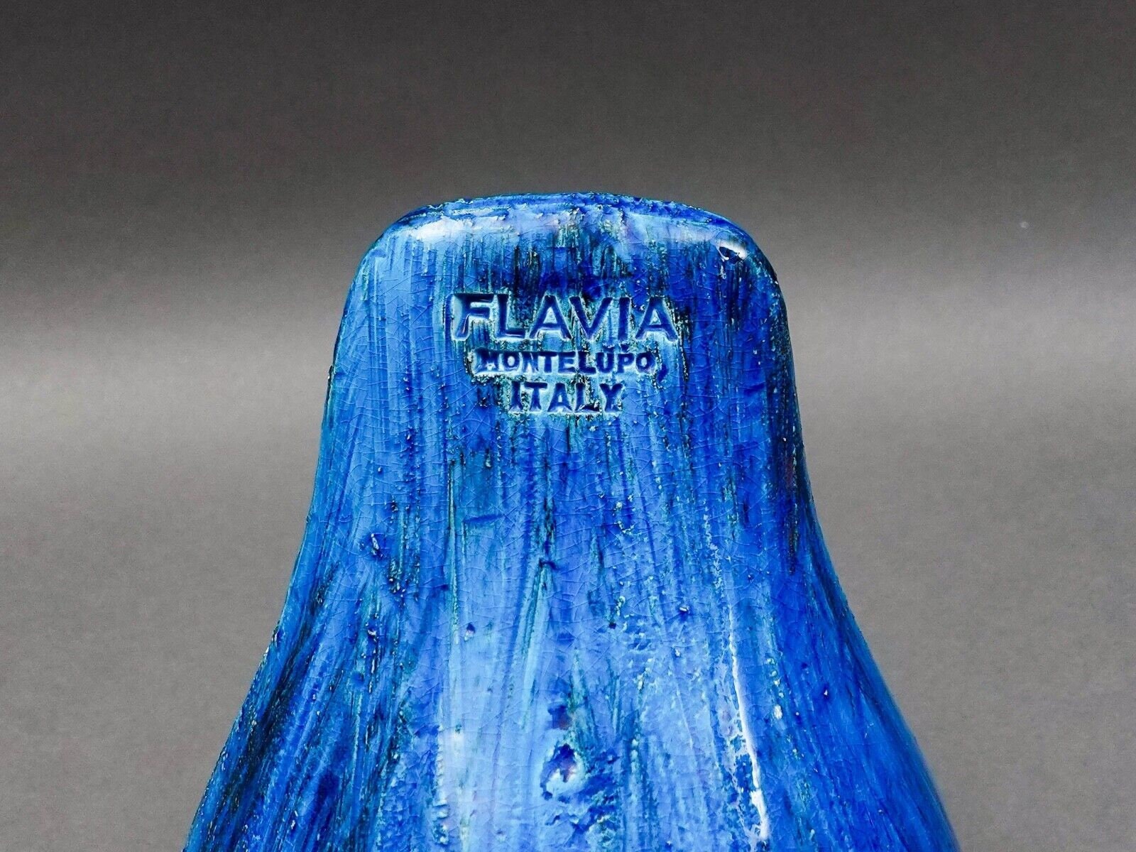 FLAVIA MONTELUPO 青い陶器のピッチャー Italy （Rimini Blu