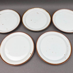 Dansk Niels Refsgaard Denmark Brown Mist Stoneware Salad Plate Set Of 5