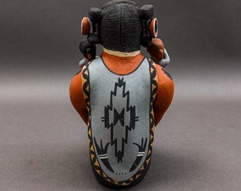 Chris Fragua Jemez Pueblo Storyteller 8 Children Pottery Sculpture