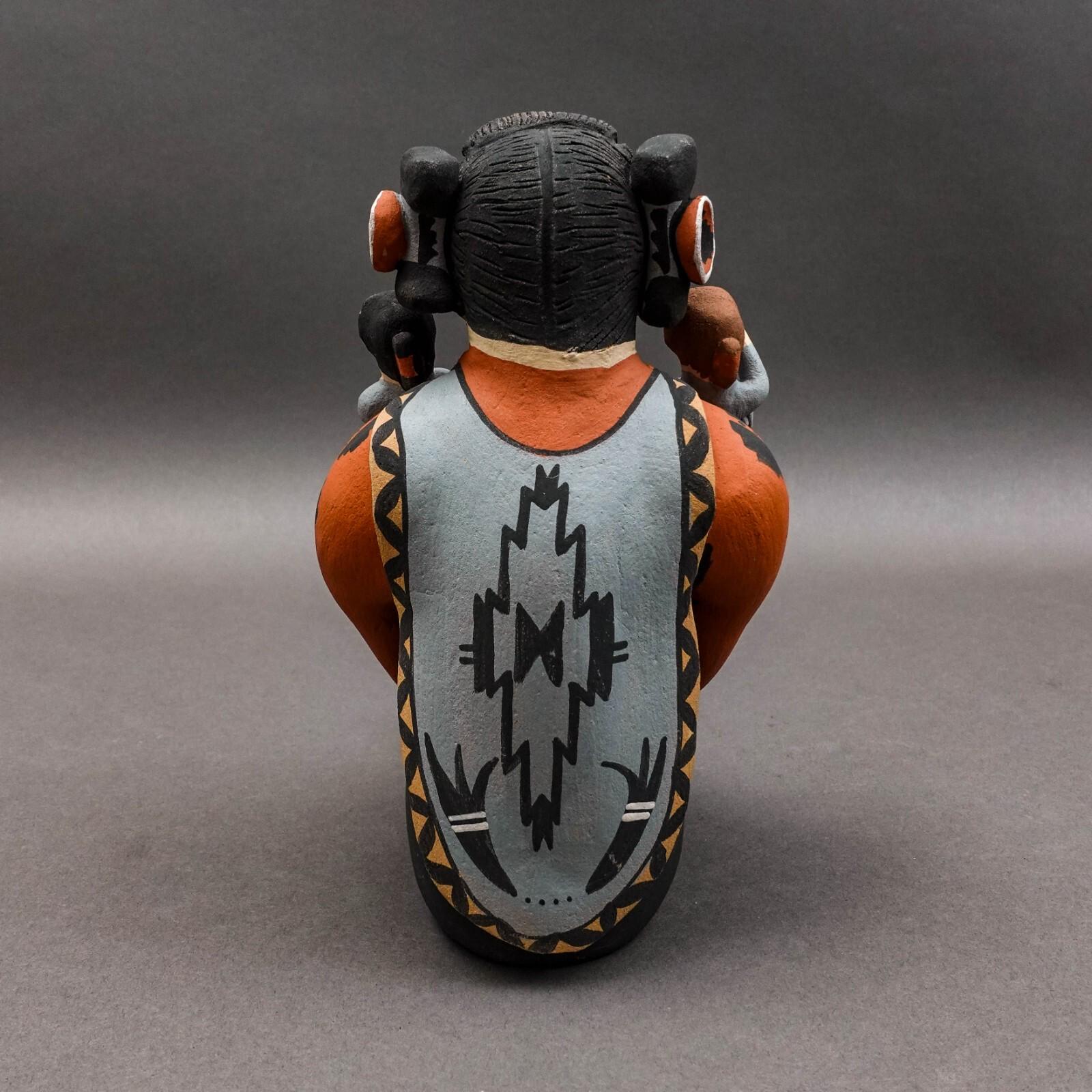 創作人形 少年オブジェ・『Fragmentum Temporis-08』 Chris Fragua Jemez Pueblo Storyteller 8 Children Pottery Sculpture