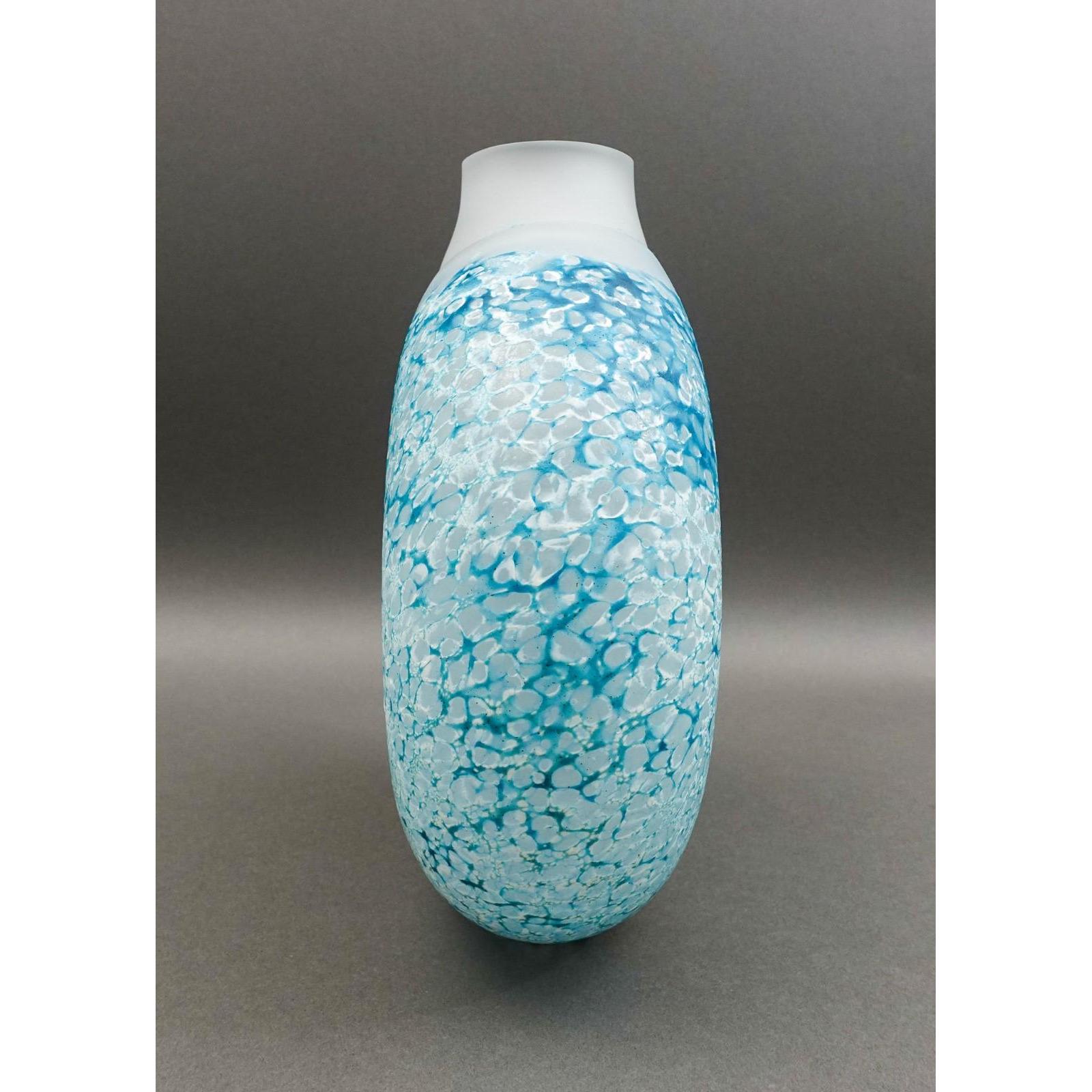 Kosta Boda Sweden Kjell Engman Signed Reef Fish Art Glass Vase