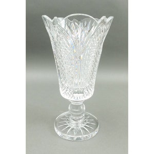Waterford Crystal Master Cutter Piece Signed In Script Rare Vase