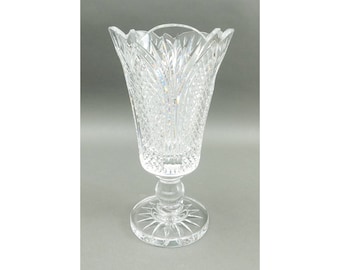 Waterford Crystal Master Cutter Piece Signed In Script Rare Vase