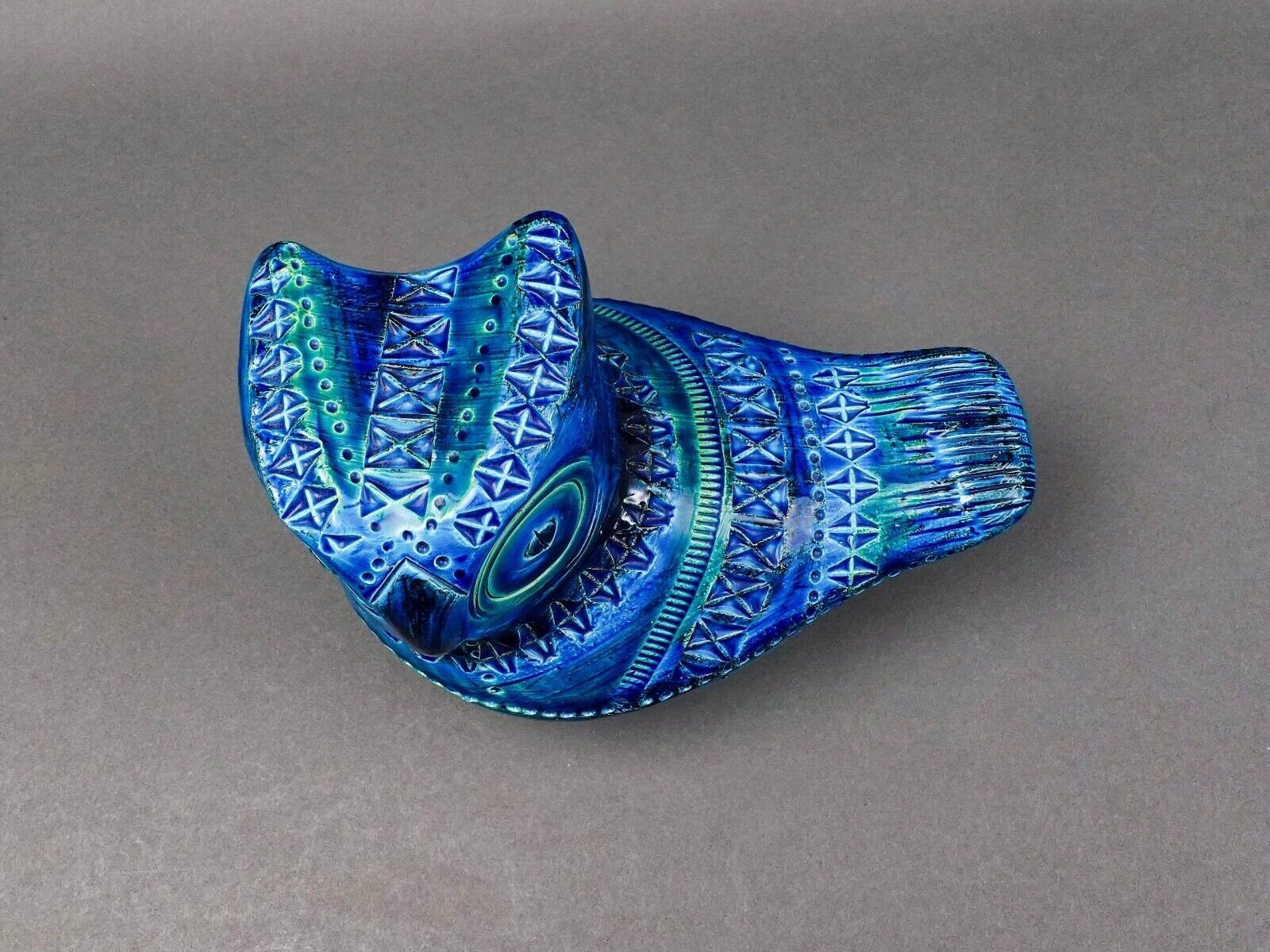 Bitossi Aldo Londi Flavia Montelupo Italy Rimini Blue Owl