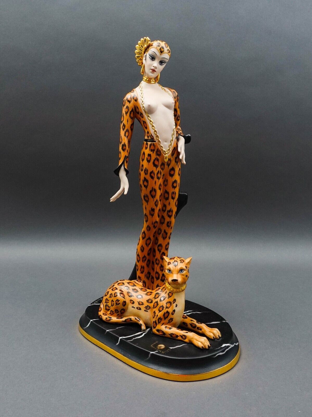 Capodimonte Italy Mario Pegoraro Ester Bassano Art Deco Lady