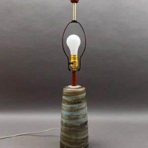 Jane Gordon Martz Signed Marshall Studios Vintage MCM Ceramic Pottery Table Lamp