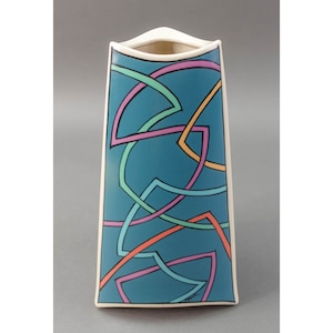Rosenthal Studio Line Germany Dorothy Hafner Flash Triangular Vase 9 1/4"