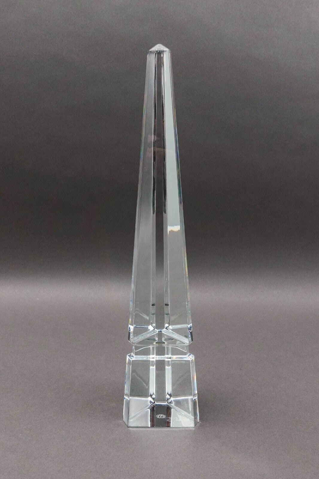 Baccarat France Osiris Crystal Obelisk Louxor Monument Sculpture
