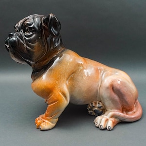 Vintage Bulldog Chalkware - Etsy Singapore