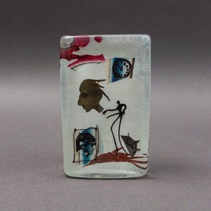 パベル・モルナール　グラス　シルバー　エナメル　ヴィンテージ　アート Pavel molnar glass - Etsy 日本