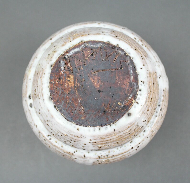 Davis Signed Studio Art Pottery Vase Vessel Wheel Thrown Mid Century ...
