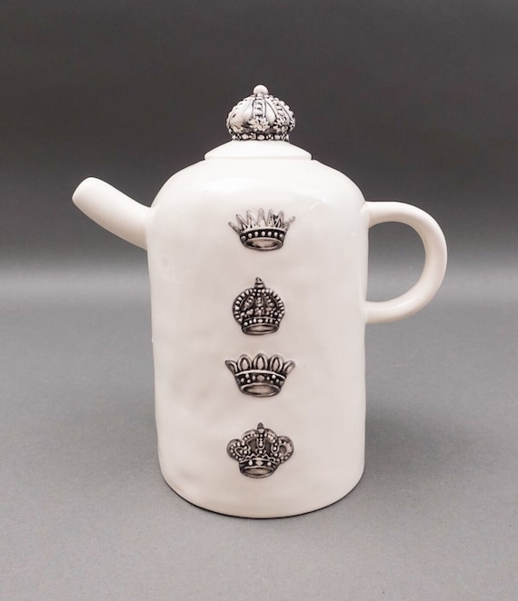 Rae Dunn Artisan Collection Vintage Have A Royal Day Crown Coffee