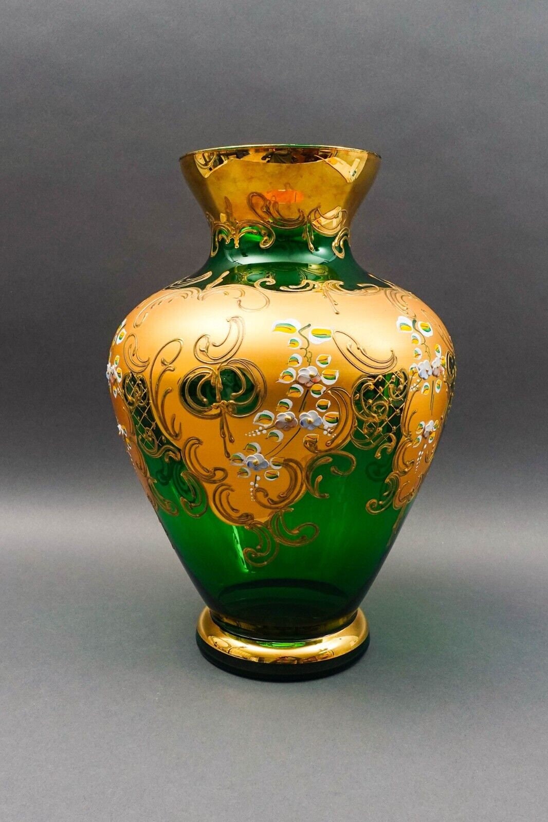 よ*ー様 Murano Green and Gold VETRO ARTISTI Vintage Vecchia Murano