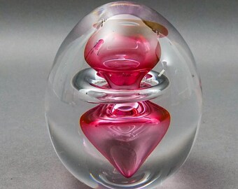 Studio Ahus Schweden 1994 Hanne Dreutler & Arthur Zirnsack Kunst Glas Briefbeschwerer