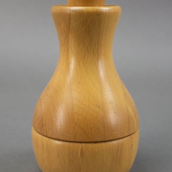 Nissen Denmark Wooden Peppermill Grinder Vintage Danish Mid Century Modern