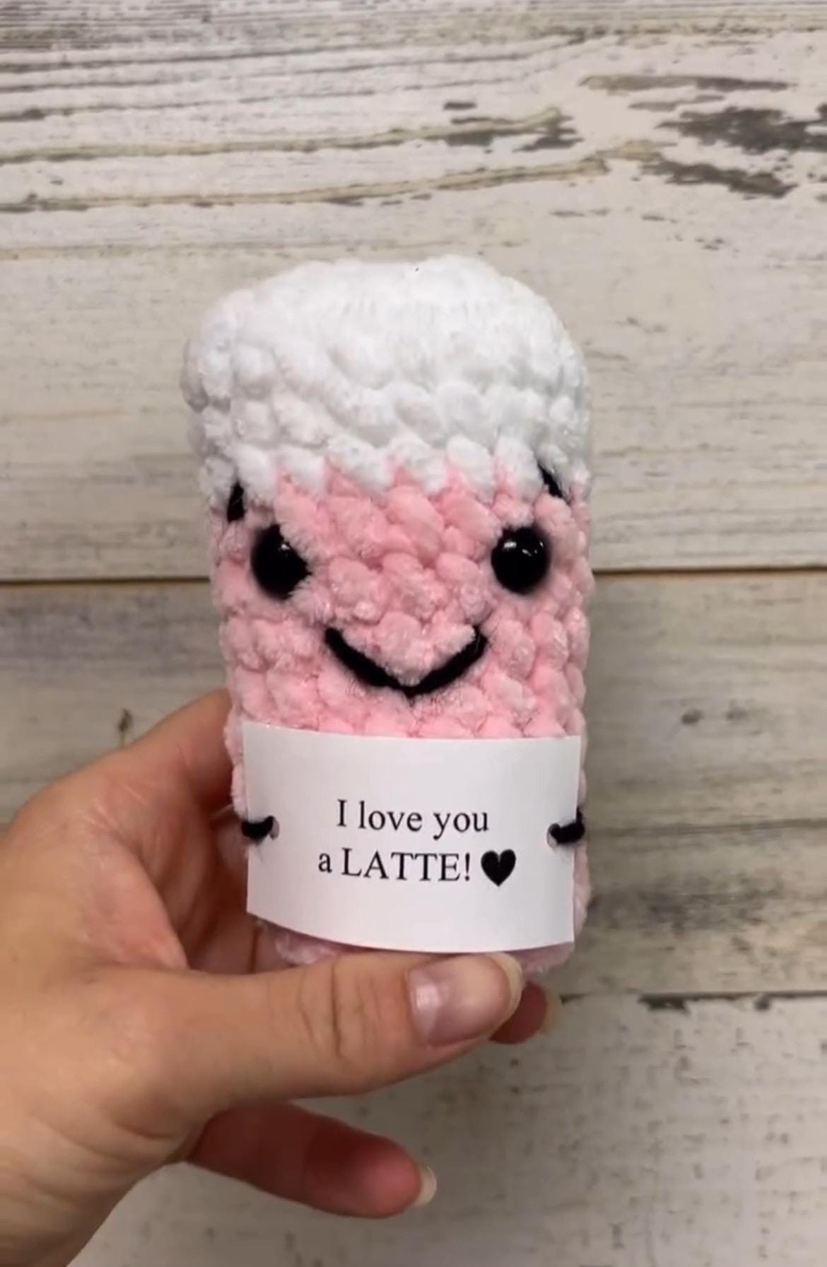 Muñeca De Ganchillo Apoyo Emocional - Peluche De Lana Con Tarjeta Positiva, Regalo Original Para Compañeros Y Amigos