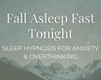 Hipnose para dormir para ansiedade e excesso de pensamentos | Áudio MP3 para adormecer rapidamente