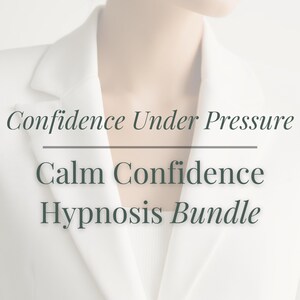 Paquete de hipnosis para la confianza bajo presión (7 pistas): Autoconfianza y presencia calmadas (audio MP3)