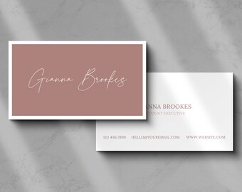 Szablon wizytówki Canva, edytowalny szablon wizytówki, wizytówka marketingowa firmy, minimalistyczna wizytówka, profesjonalna, natychmiastowe pobranie