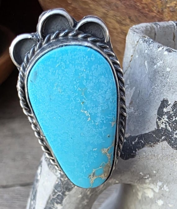 Statement Turquoise ring - image 1