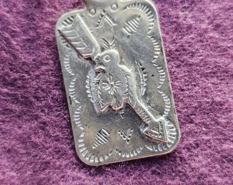 Vintage Fred Harvey Era Silver Turquoise Crossed Arrow Brooch/pin