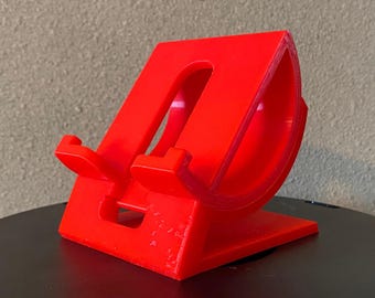 Soporte de teléfono ajustable: ángulo giratorio, fabricado en EE. UU.