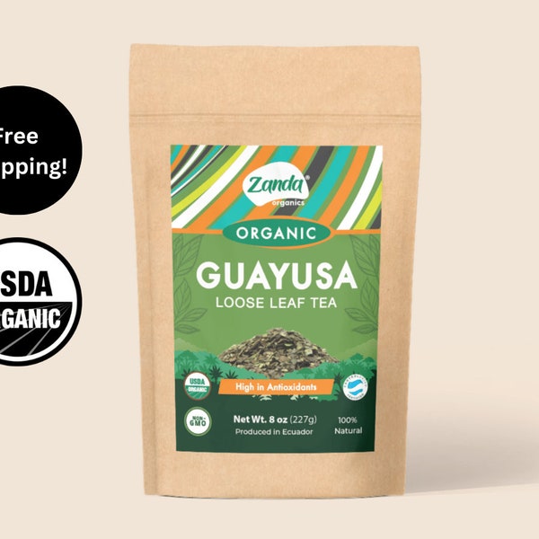 Guayusa Tea | Coffee Alternative for Focus | L-Theanine | 19 Amino Acids | Enjoy Hot or Cold