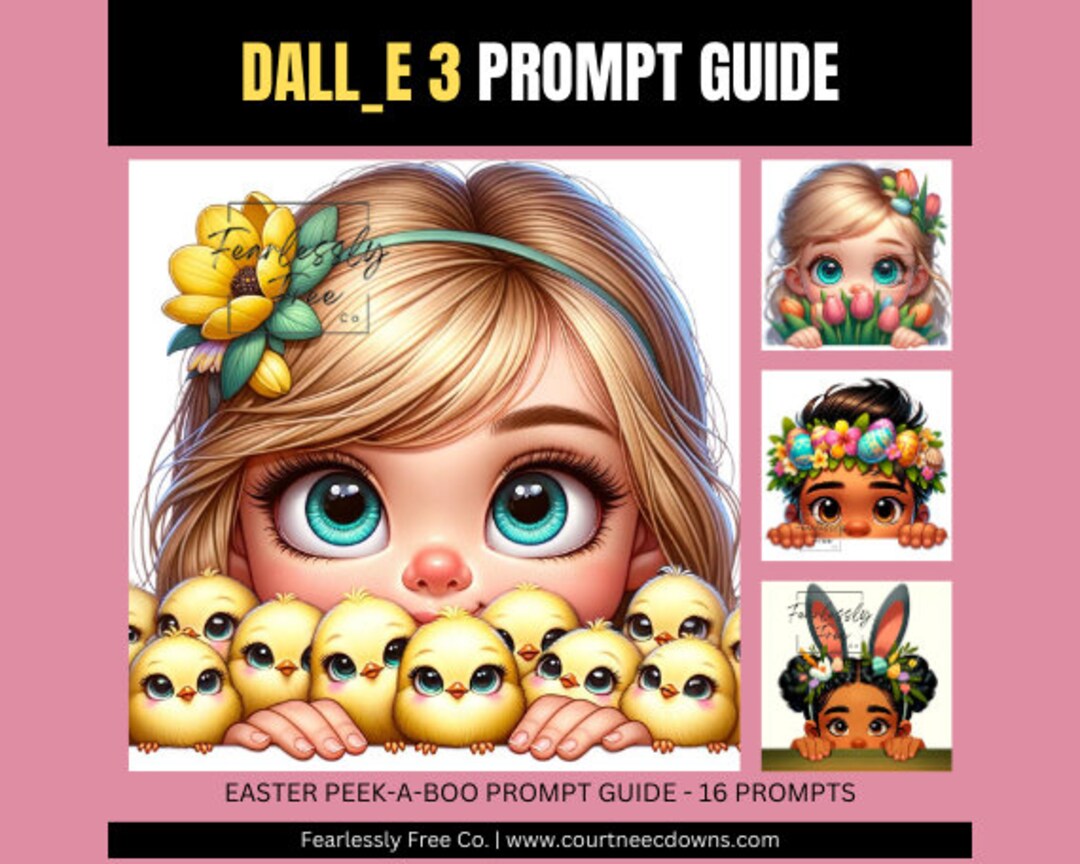 Dall-e 3 & Chatgpt V.4 AI Art Prompt Guide Easter Peek a Boo - Etsy ...