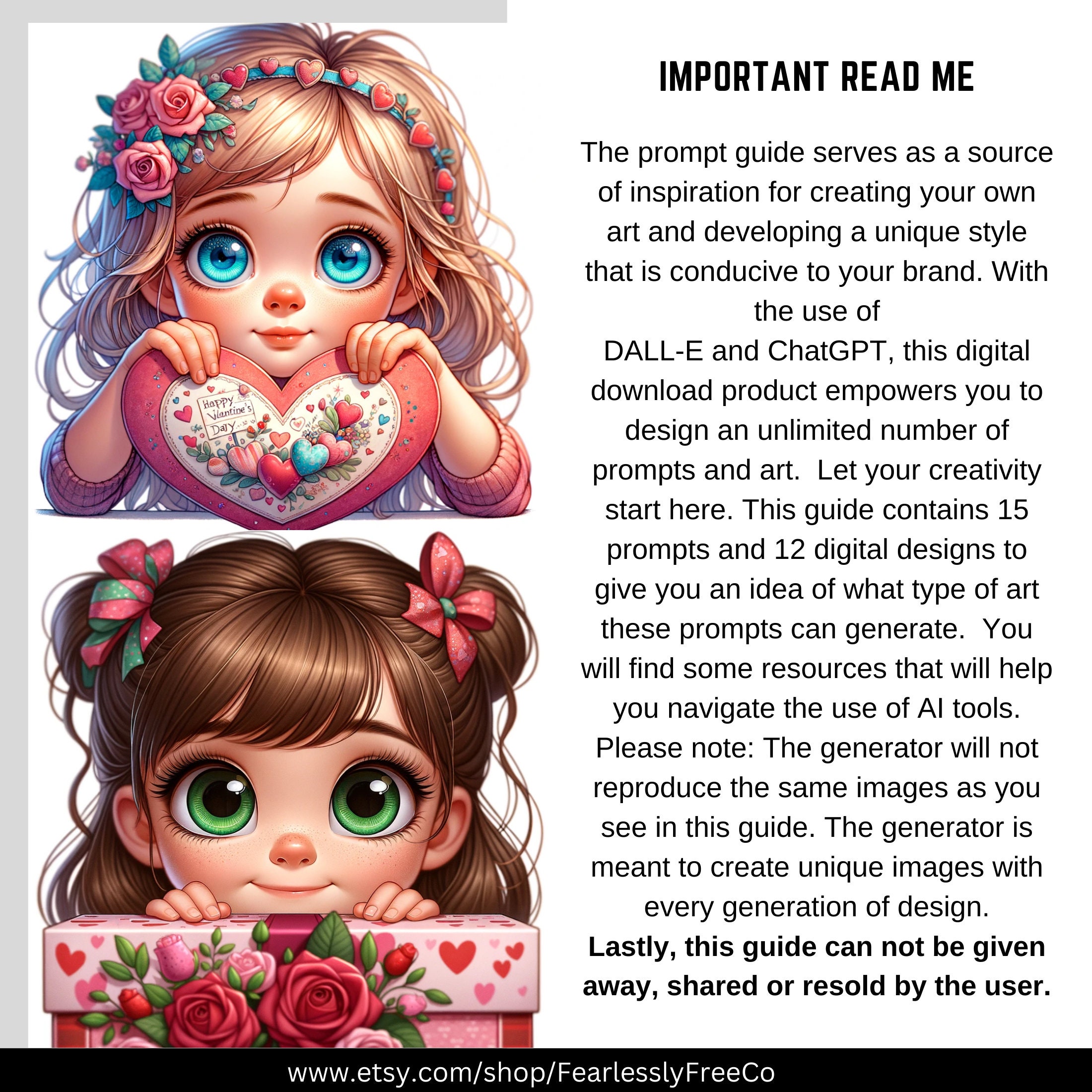 Dall-e 3 & Chatgpt V.4 AI Art Prompt Guide Valentine's Day Prompt Guide ...