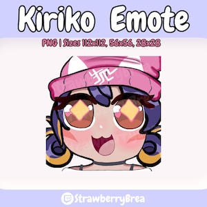 Overwatch x Le Sserafim Kiriko Emote para Twitch / Emoji /Discord / Youtube / Emote / Lindos gestos chibi/ Overwatch Emotes